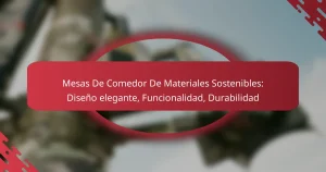 Mesas De Comedor De Materiales Sostenibles: Diseño elegante, Funcionalidad, Durabilidad